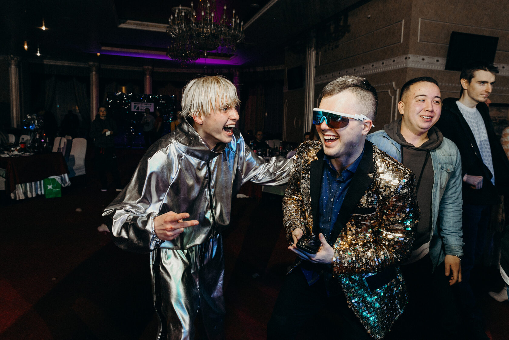 Our team collaborating on cutting-edge projects